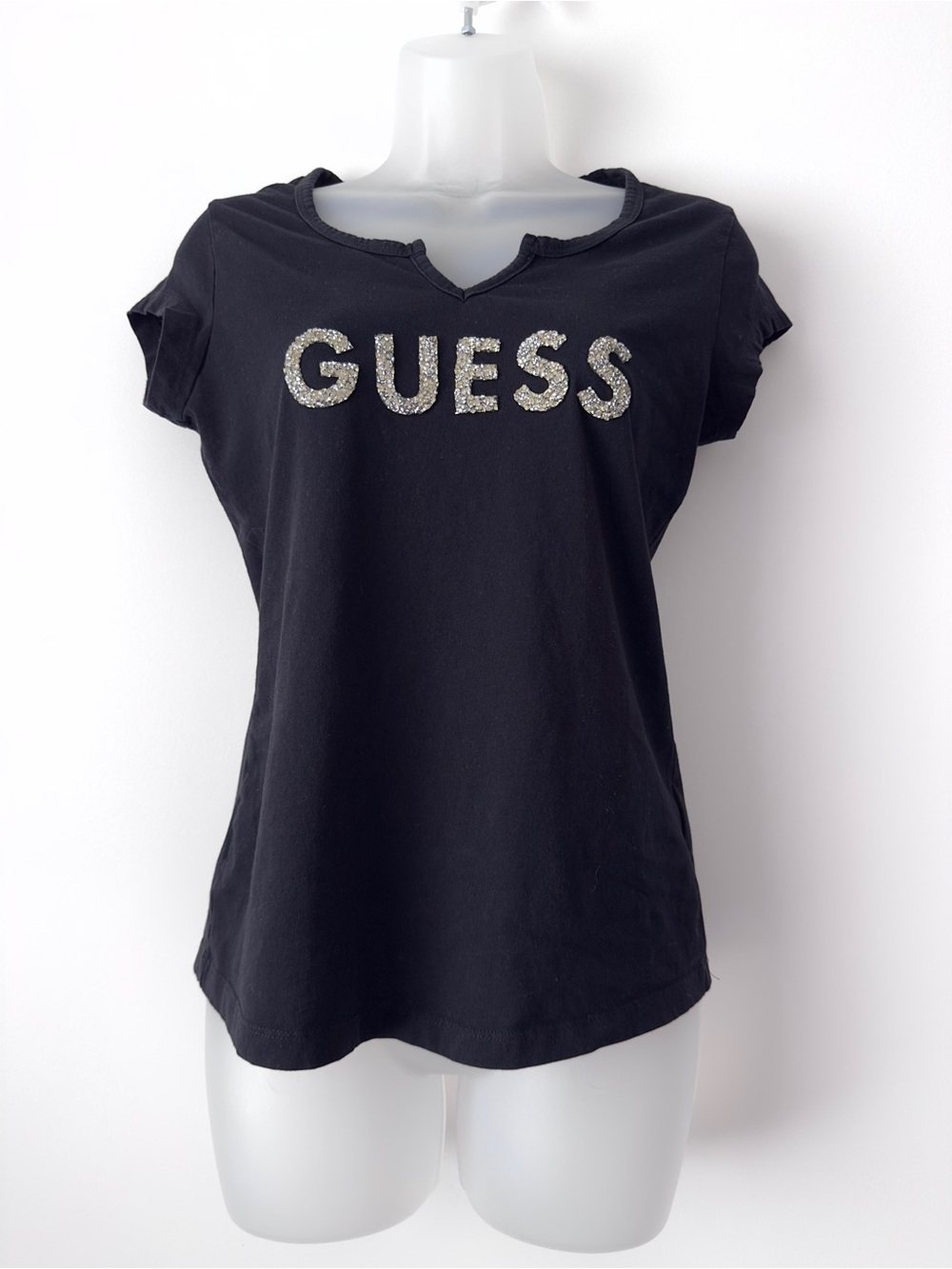 guess rhinestone top